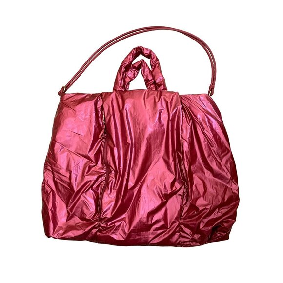 Anthropologie 2 Foot Large Carry It All Travel Tote Nylon Scrunch Bag NEW - Picture 1 of 7